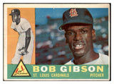 1960 Topps Baseball #073 Bob Gibson Cardinals VG-EX 439018