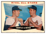 1960 Topps Baseball #160 Mickey Mantle Ken Boyer EX 439022