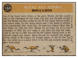 1960 Topps Baseball #160 Mickey Mantle Ken Boyer EX 439022