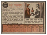 1962 Topps Baseball #288 Billy Williams Cubs VG-EX 439025