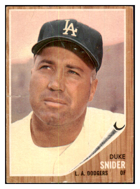 1962 Topps Baseball #500 Duke Snider Dodgers FR-GD 439027