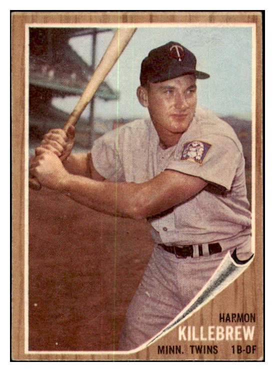 1962 Topps Baseball #070 Harmon Killebrew Twins EX+/EX-MT 439049