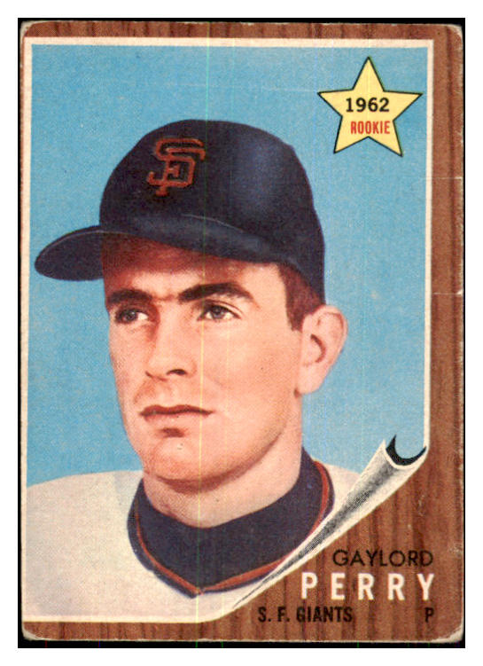 1962 Topps Baseball #199 Gaylord Perry Giants VG 439066