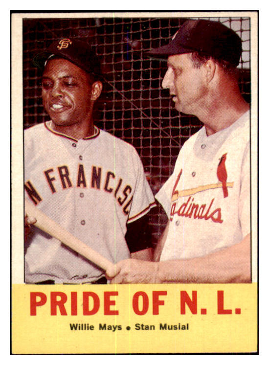 1963 Topps Baseball #138 Willie Mays Stan Musial EX-MT 439077