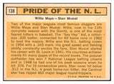 1963 Topps Baseball #138 Willie Mays Stan Musial EX-MT 439077
