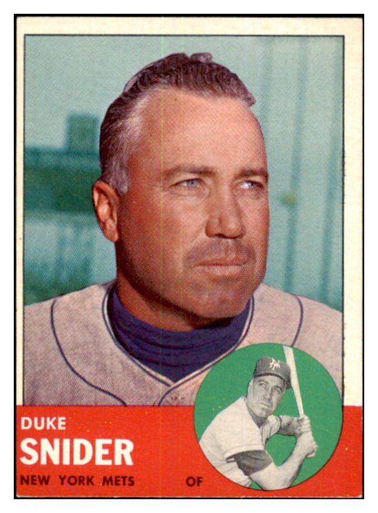 1963 Topps Baseball #550 Duke Snider Mets EX-MT/NR-MT 439087