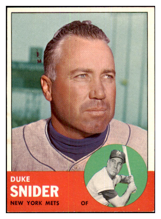 1963 Topps Baseball #550 Duke Snider Mets EX-MT/NR-MT 439088