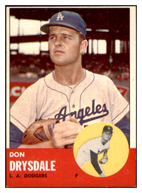 1963 Topps Baseball #360 Don Drysdale Dodgers EX-MT 439096