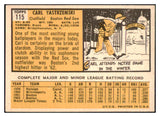 1963 Topps Baseball #115 Carl Yastrzemski Red Sox EX+ 439108