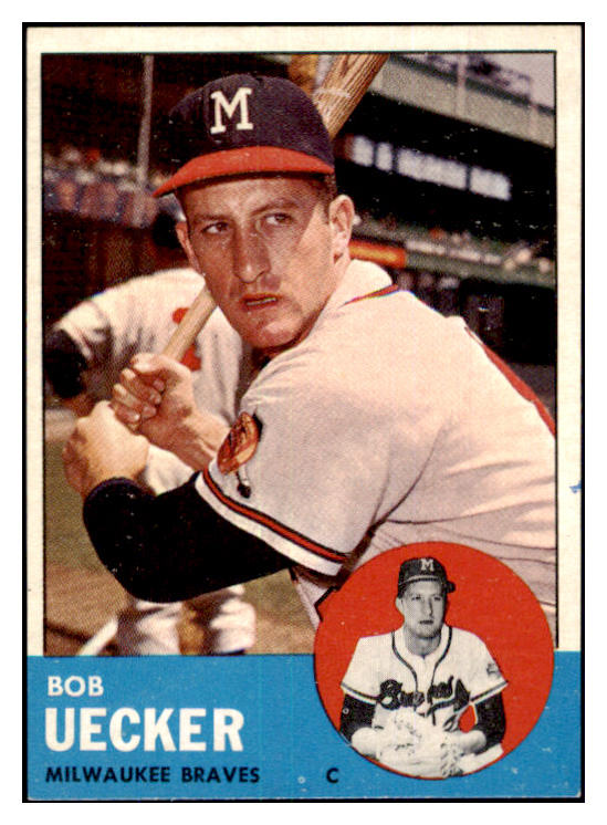 1963 Topps Baseball #126 Bob Uecker Braves EX-MT/NR-MT 439112