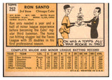 1963 Topps Baseball #252 Ron Santo Cubs NR-MT 439113