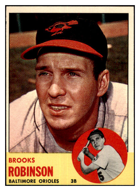 1963 Topps Baseball #345 Brooks Robinson Orioles EX-MT/NR-MT 439116
