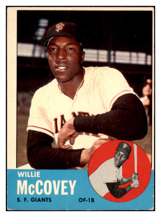 1963 Topps Baseball #490 Willie McCovey Giants VG-EX 439125