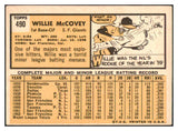 1963 Topps Baseball #490 Willie McCovey Giants VG-EX 439125