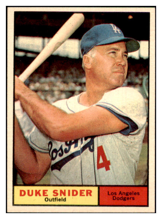 1961 Topps Baseball #443 Duke Snider Dodgers NR-MT 439132