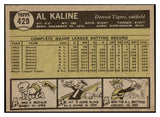 1961 Topps Baseball #429 Al Kaline Tigers VG 439148