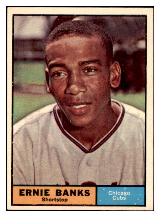 1961 Topps Baseball #350 Ernie Banks Cubs EX-MT 439153