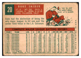 1959 Topps Baseball #020 Duke Snider Dodgers Fair 439190