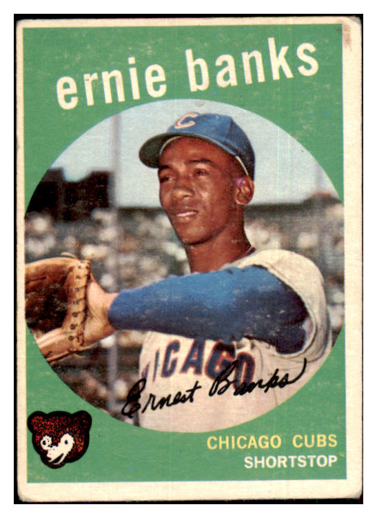 1959 Topps Baseball #350 Ernie Banks Cubs VG 439193