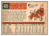 1959 Topps Baseball #435 Frank Robinson Reds EX 439207