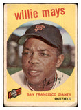 1959 Topps Baseball #050 Willie Mays Giants Good 439210