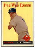 1958 Topps Baseball #375 Pee Wee Reese Dodgers NR-MT 439214