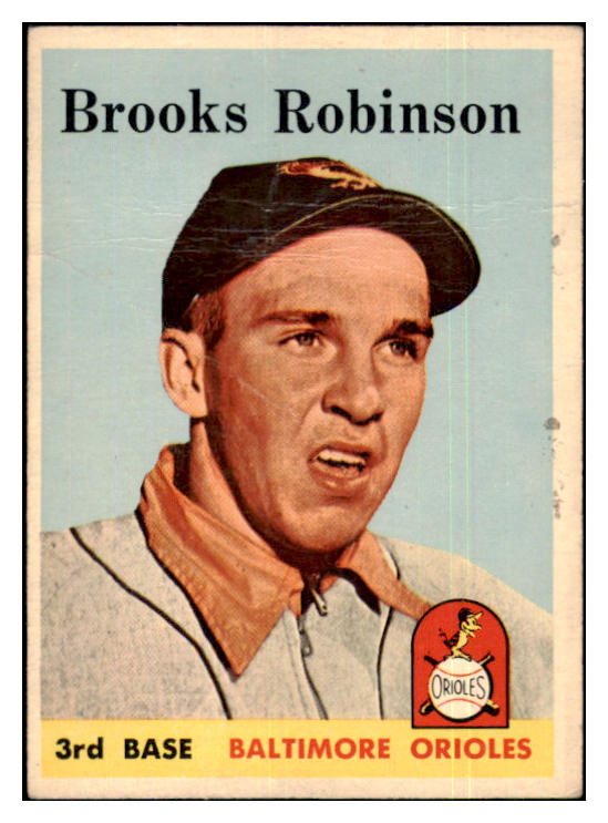 1958 Topps Baseball #307 Brooks Robinson Orioles Good 439219