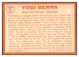 1964 Topps Baseball #021 Yogi Berra Yankees EX-MT/NR-MT 439241