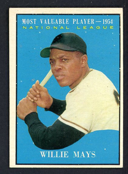 1961 Topps Baseball #482 Willie Mays MVP Giants EX-MT 439273