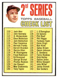1967 Topps Baseball #103 Checklist 2 Mickey Mantle EX-MT 439306