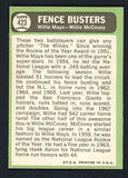 1967 Topps Baseball #423 Willie Mays Willie McCovey EX+/EX-MT 439317