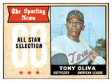 1968 Topps Baseball #371 Tony Oliva A.S. Twins VG-EX 439327
