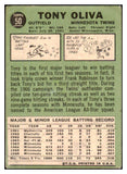 1967 Topps Baseball #050 Tony Oliva Twins Good 439332