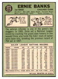 1967 Topps Baseball #215 Ernie Banks Cubs VG-EX 439333
