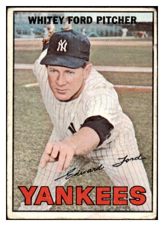 1967 Topps Baseball #005 Whitey Ford Yankees VG 439338