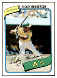1980 Topps Baseball #482 Rickey Henderson A's EX-MT 439363