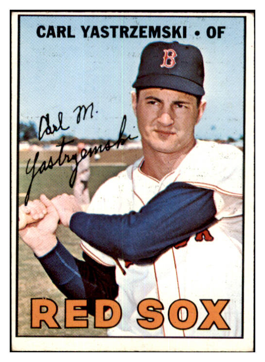 1967 Topps Baseball #355 Carl Yastrzemski Red Sox EX-MT 439374