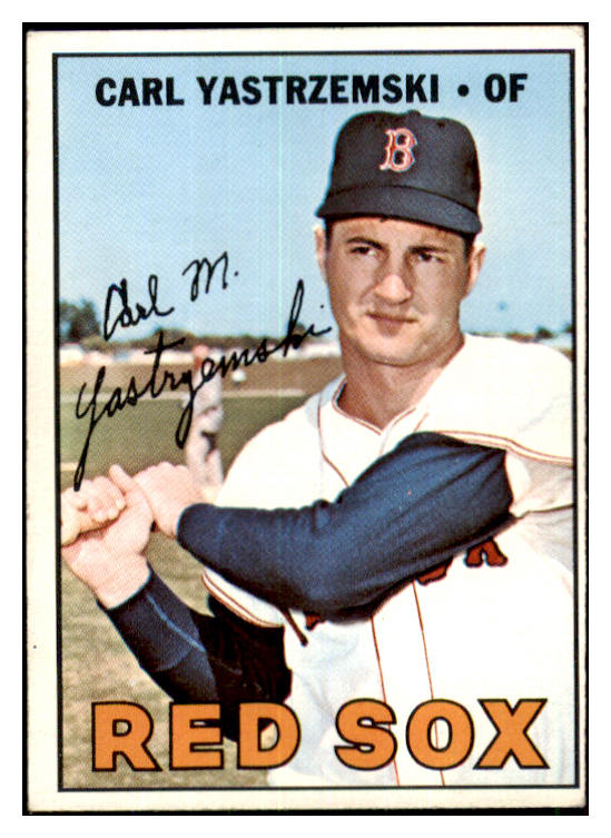 1967 Topps Baseball #355 Carl Yastrzemski Red Sox EX 439375