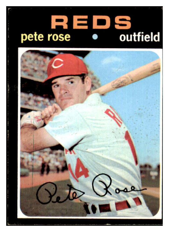 1971 Topps Baseball #100 Pete Rose Reds VG-EX 439385