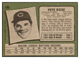 1971 Topps Baseball #100 Pete Rose Reds VG-EX 439385