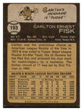1973 Topps Baseball #193 Carlton Fisk Red Sox EX 439393
