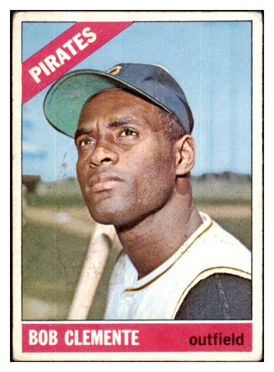 1966 Topps Baseball #300 Roberto Clemente Pirates VG 439424