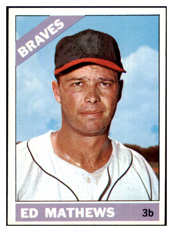 1966 Topps Baseball #200 Eddie Mathews Braves NR-MT 439427