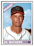 1966 Topps Baseball #200 Eddie Mathews Braves NR-MT 439427