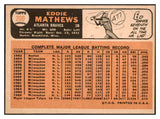 1966 Topps Baseball #200 Eddie Mathews Braves NR-MT 439427