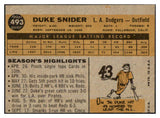 1960 Topps Baseball #493 Duke Snider Dodgers EX-MT oc 439458