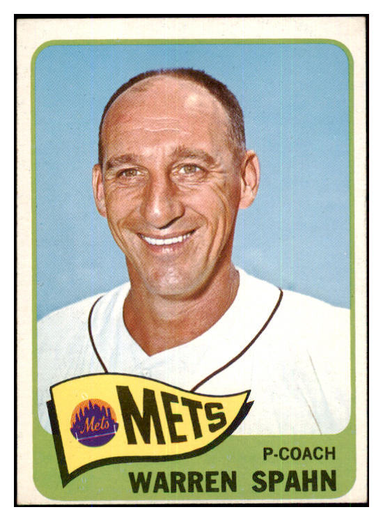 1965 Topps Baseball #205 Warren Spahn Mets EX-MT 439478