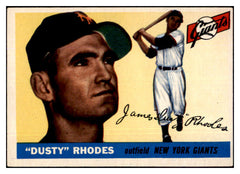 1955 Topps Baseball #001 Dusty Rhodes Giants EX-MT 439515