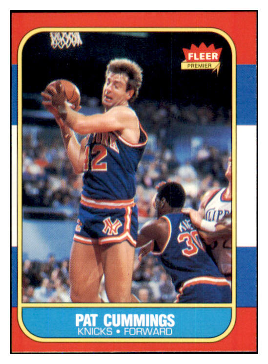 1986 Fleer Basketball #019 Pat Cummings Knicks NR-MT 439545