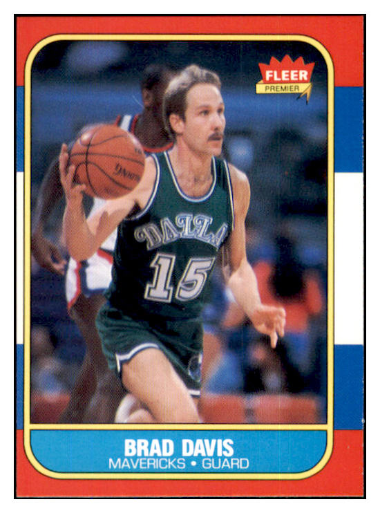 1986 Fleer Basketball #022 Brad Davis Mavericks NR-MT 439547